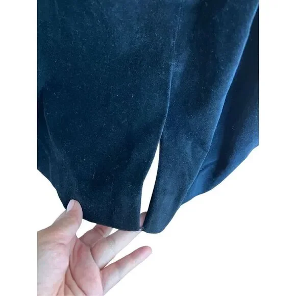 Club Monaco strapless black velvet open back dress sz 8 - Picture 4 of 4